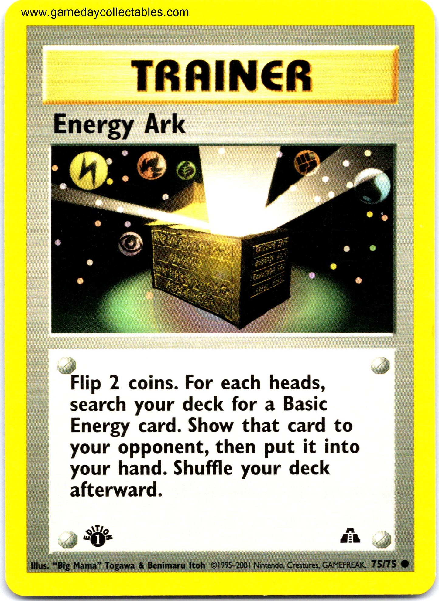 #075 Energy Ark - Neo Discovery - 1st Ed Uncommon (Ungraded Near Mint)