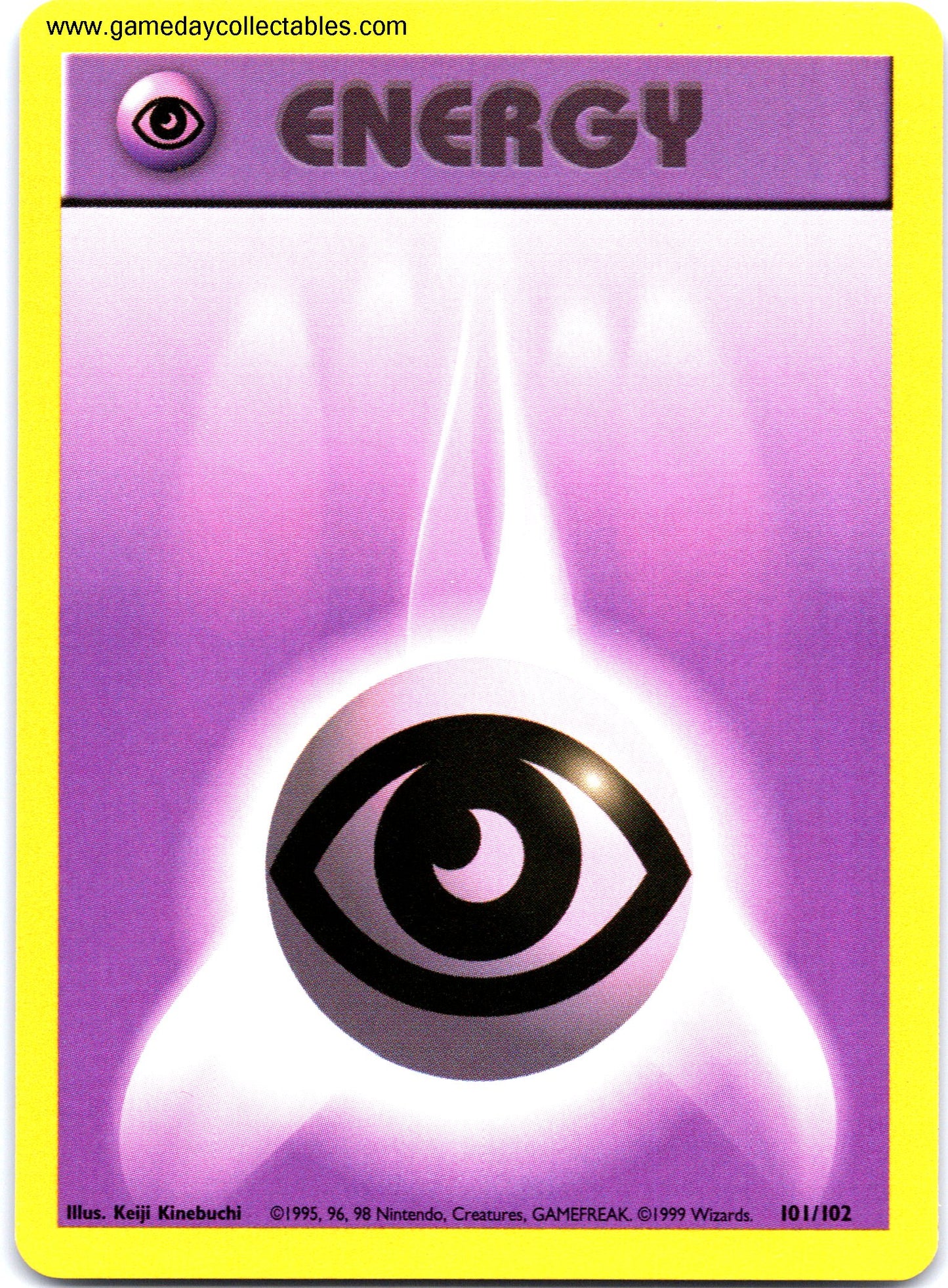 #101 Psychic Energy - Base Set - Common (Ungraded Near Mint)