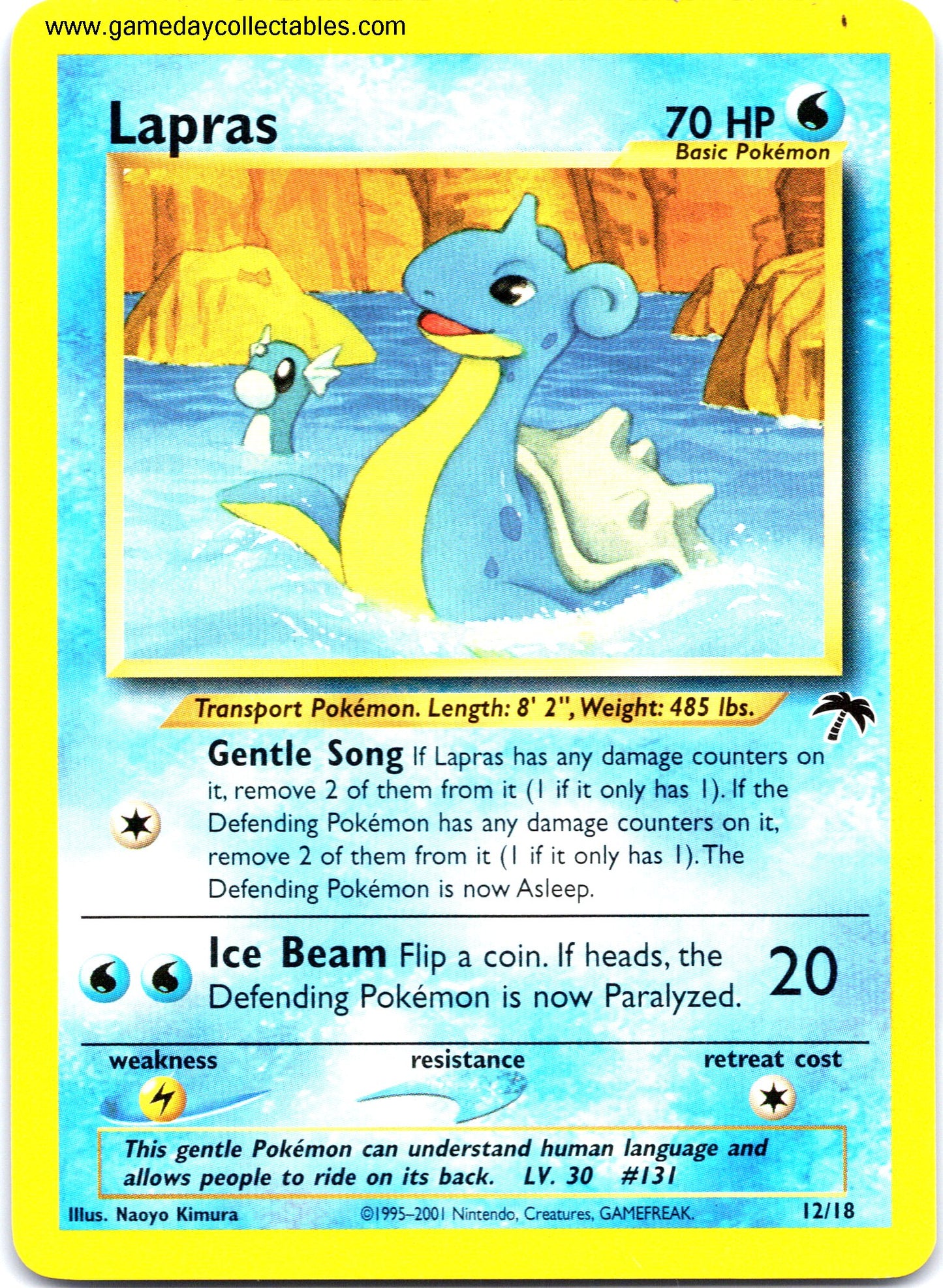 #12 Lapras - Southern Islands (Ungraded Near Mint)
