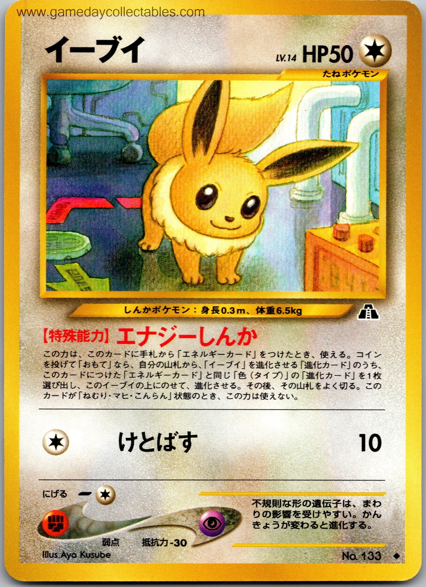 #133 Eevee - Crossing the Ruins - Common (Ungraded Near Mint)