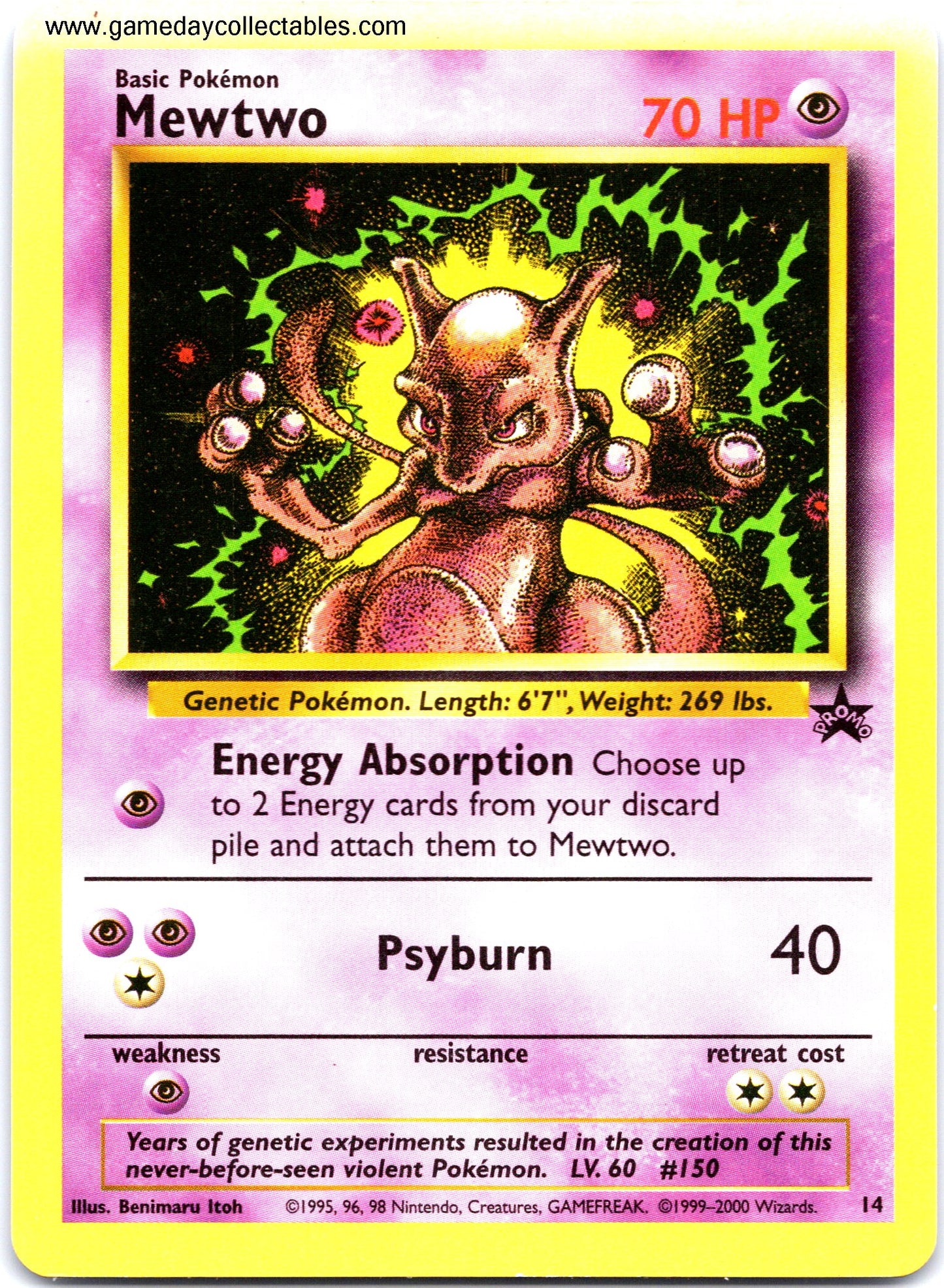 #014 Mewtwo - Black Star Promo (Ungraded Near Mint)