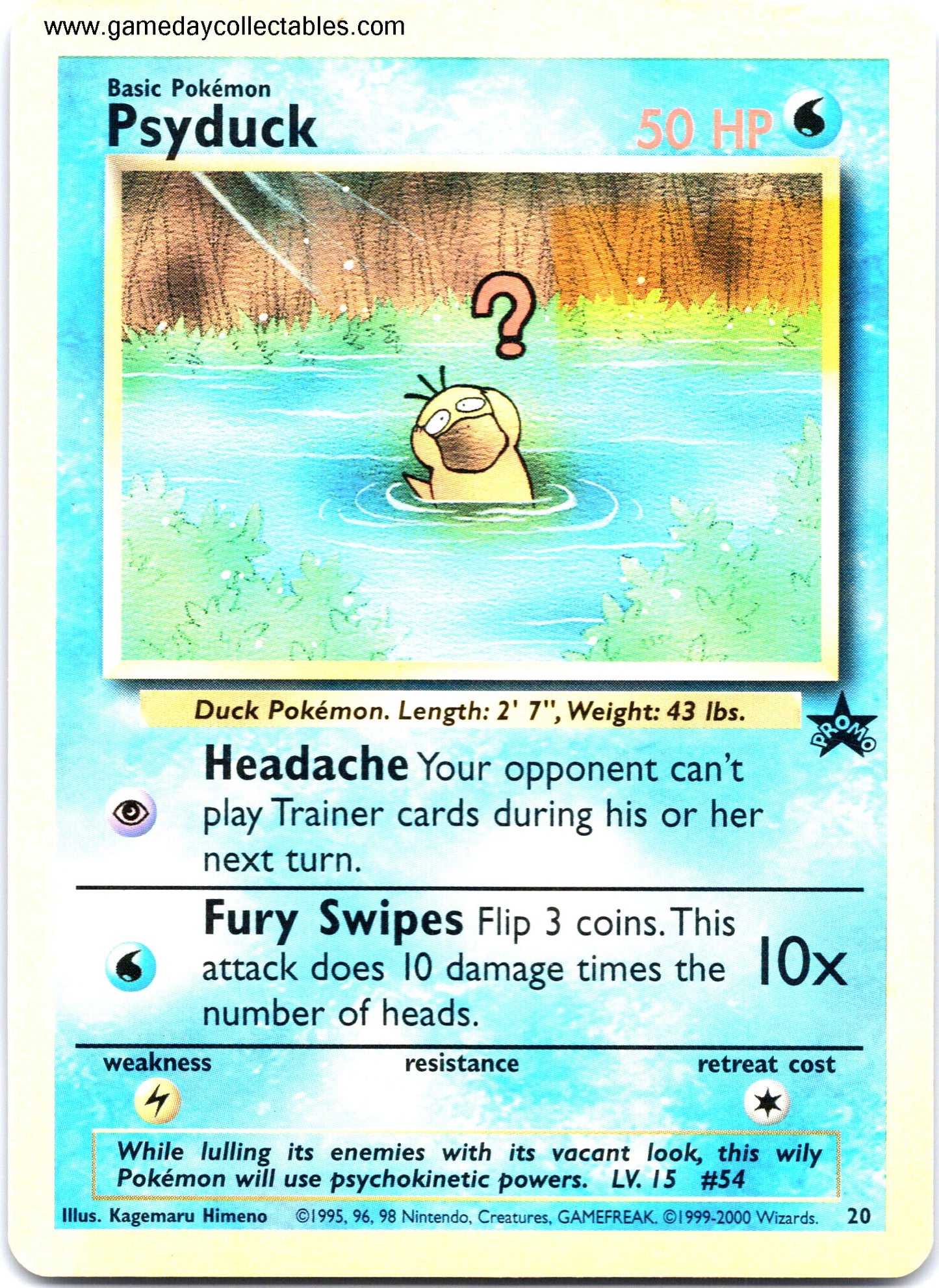 #020 Psyduck - Black Star Promo