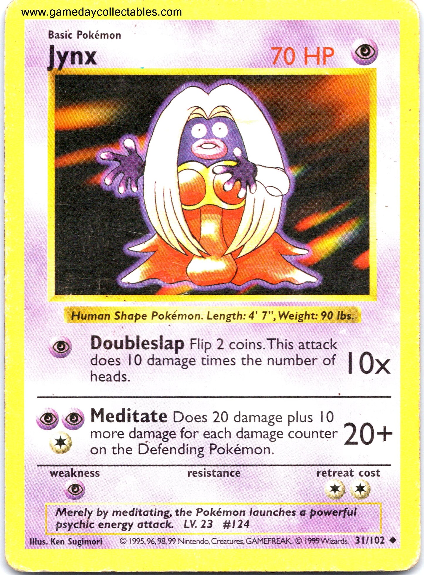 #031 Jynx - Base Set - Uncommon (Ungraded Near Mint)