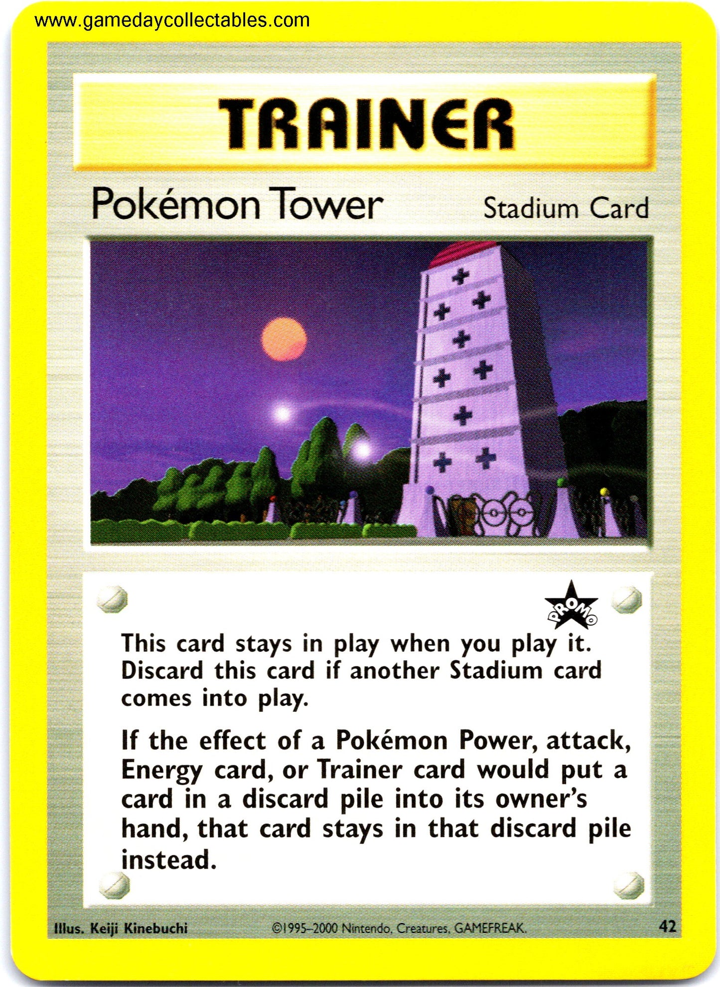#042 Pokemon Tower - Black Star Promo (Ungraded Near Mint)