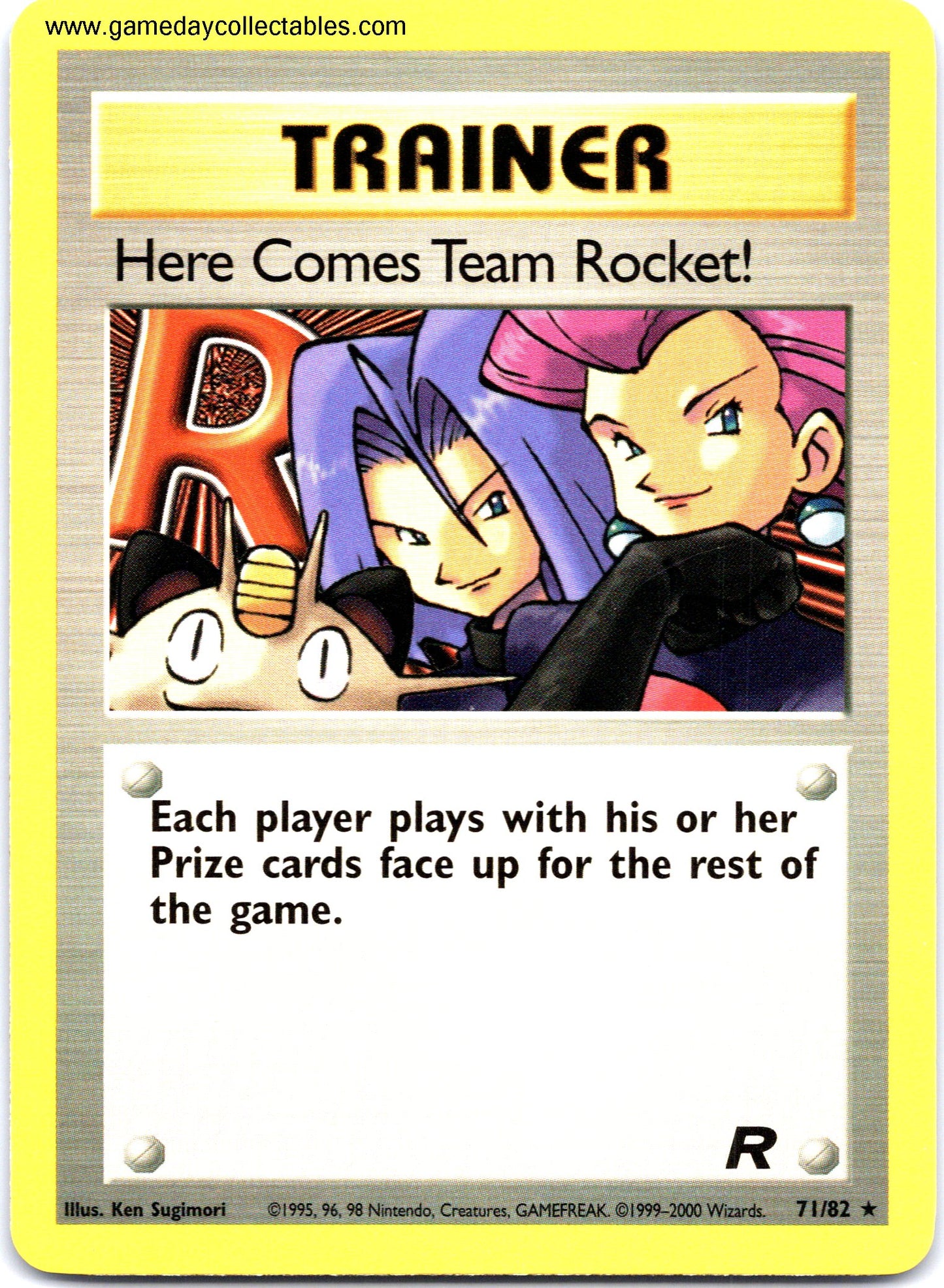 #71 Here Come's Team Rocket! - Team Rocket - Non Holo Rare (Ungraded Near Mint)