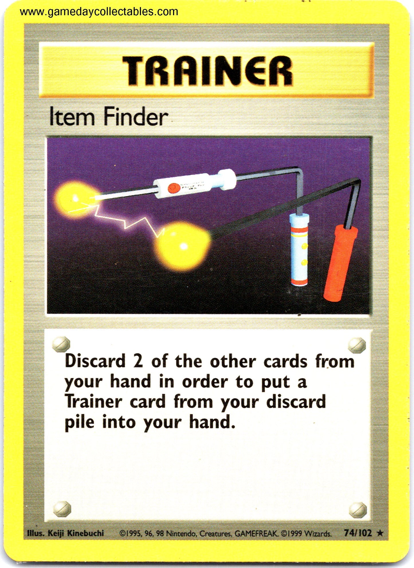 #074 Item Finder - Base Set - Non Holo Rare (Ungraded Near Mint)