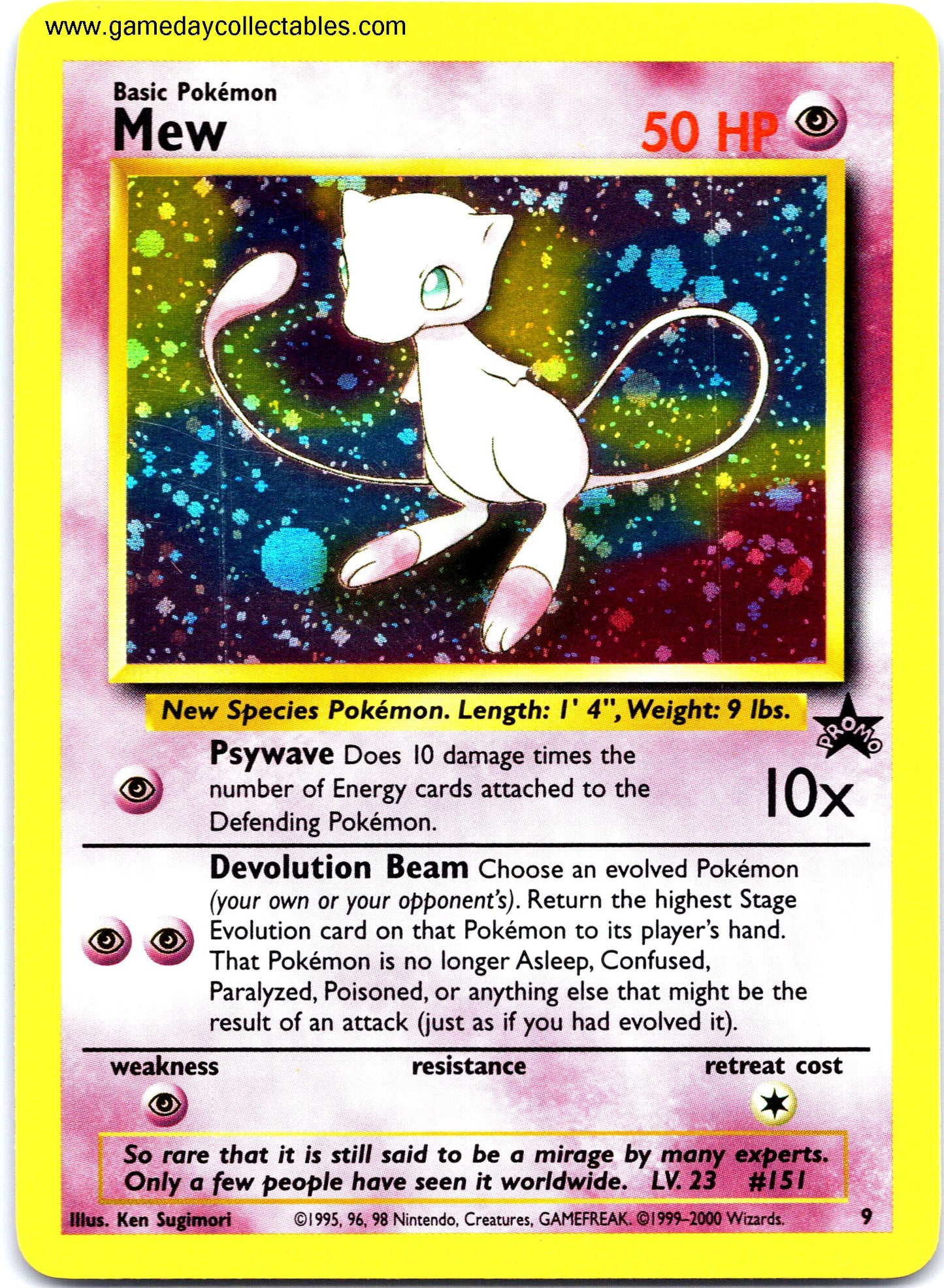 #009 Mew - Black Star Promo (Ungraded Near Mint)