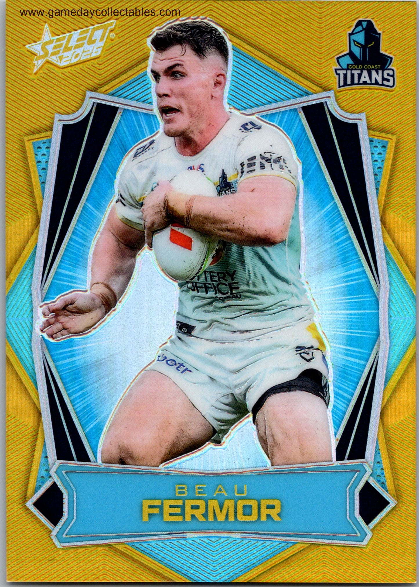 2026 NRL League Heroes Luminous - L066 Beau Fermor - Gold Coast Titans