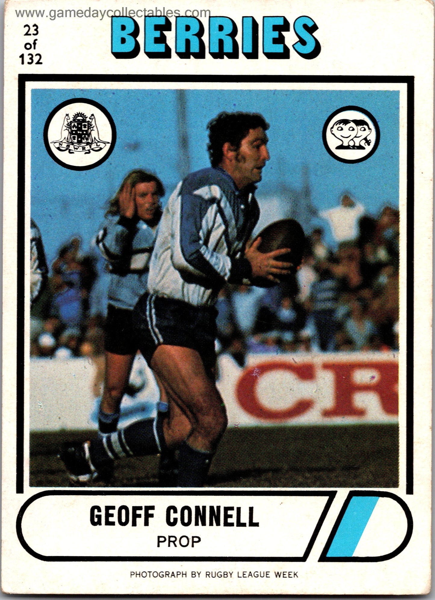 1976 SCANLENS - 023 Geoff Connell - Canterbury