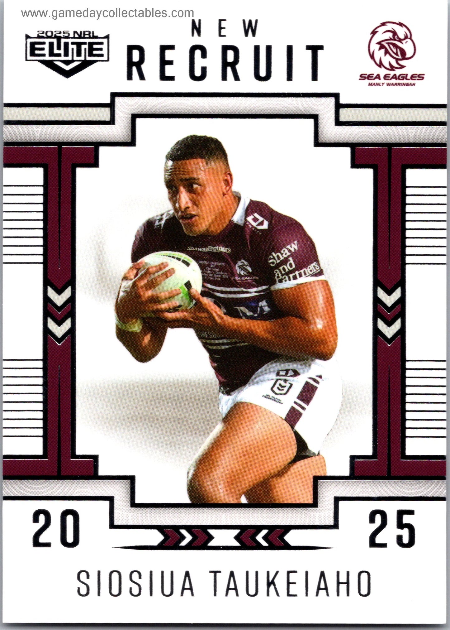 2025 NRL Elite New Recruit – NR13 Siosiua Taukeiaho - Manly Warringah Sea Eagles