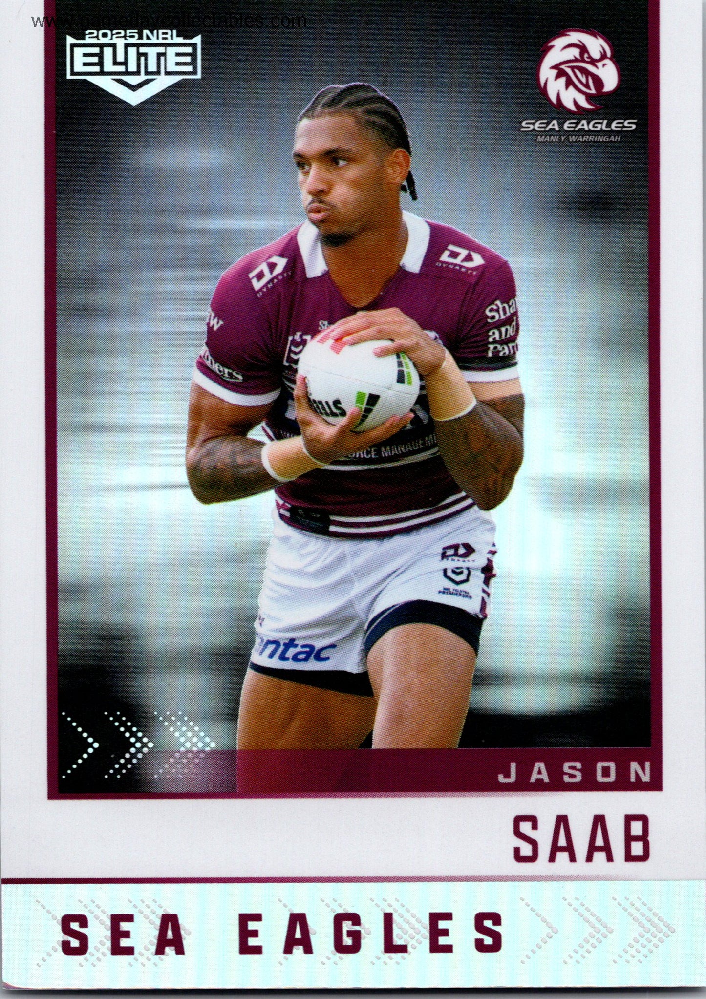 2025 NRL Elite Silver Specials – S061 Jason Saab - Manly Warringah Sea Eagles