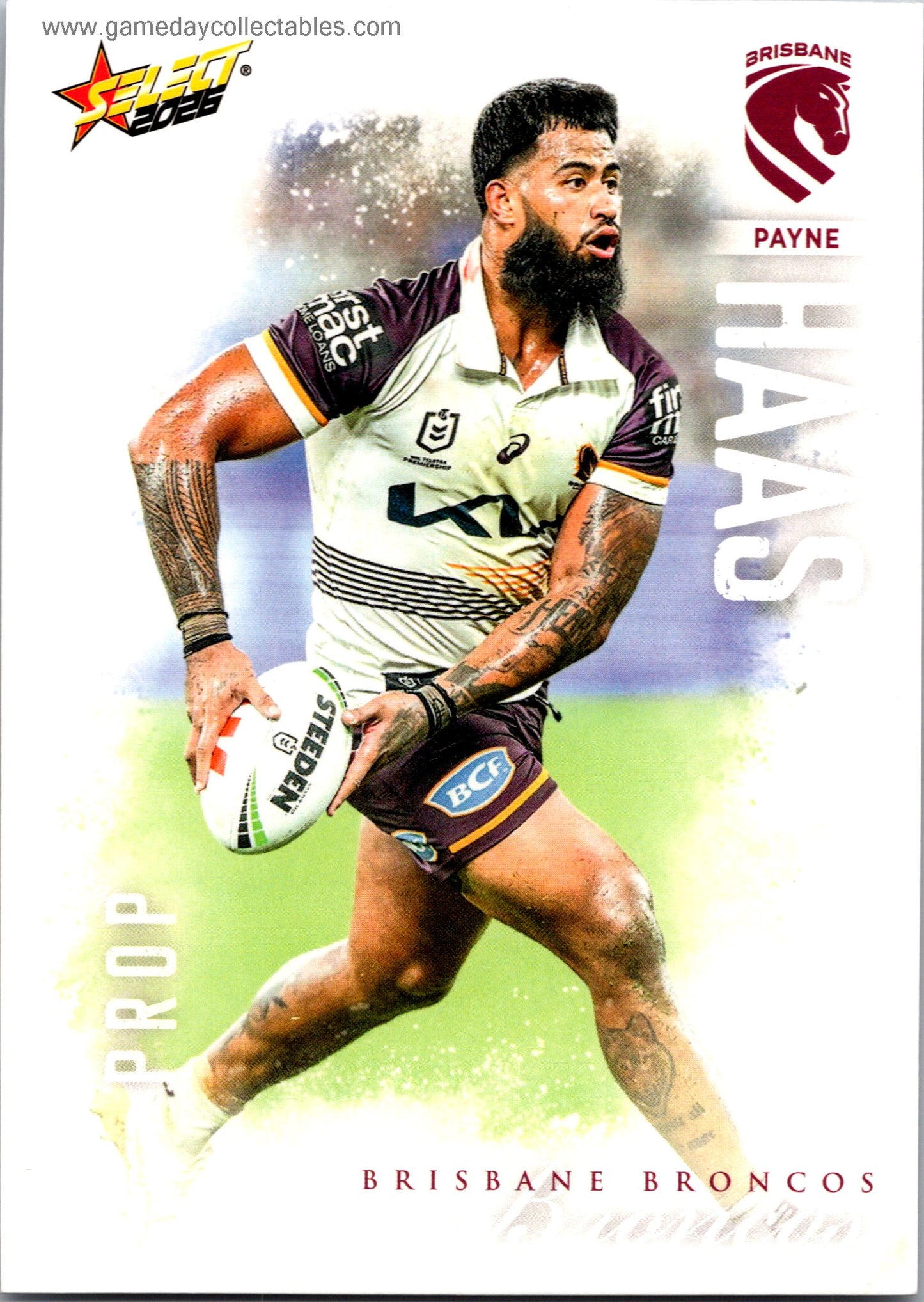 2026 NRL League Heroes Common - 003 Payne Haas - Brisbane Broncos