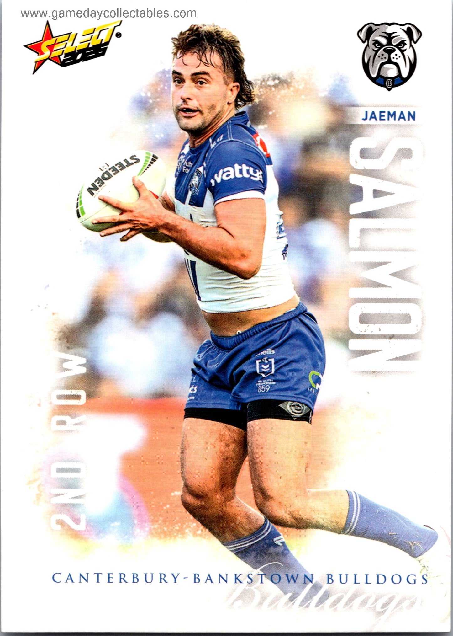 2026 NRL League Heroes Common - 037 Jaeman Salmon - Canterbury Bulldogs