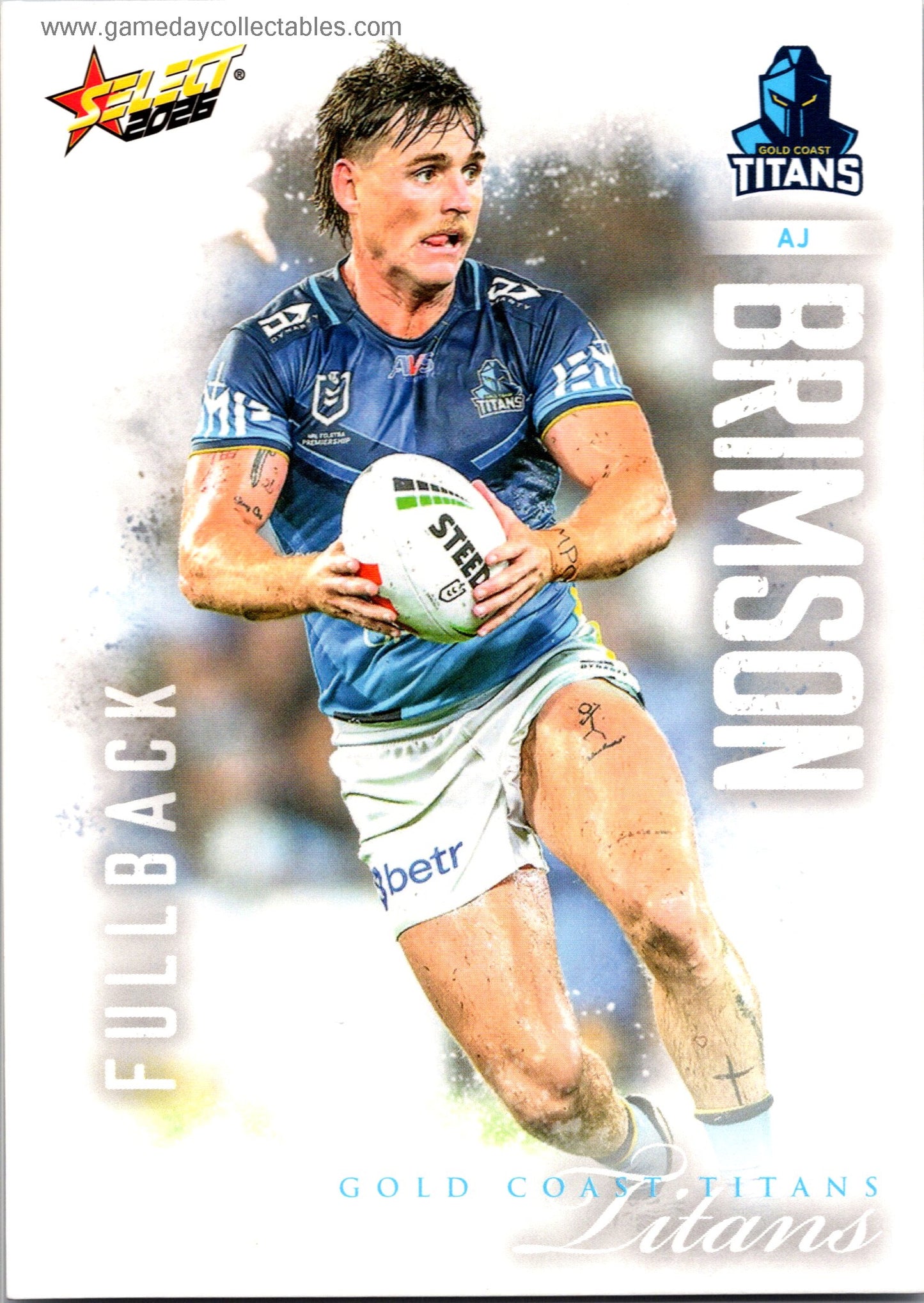 2026 NRL League Heroes Common - 067 AJ Brimson - Gold Coast Titans