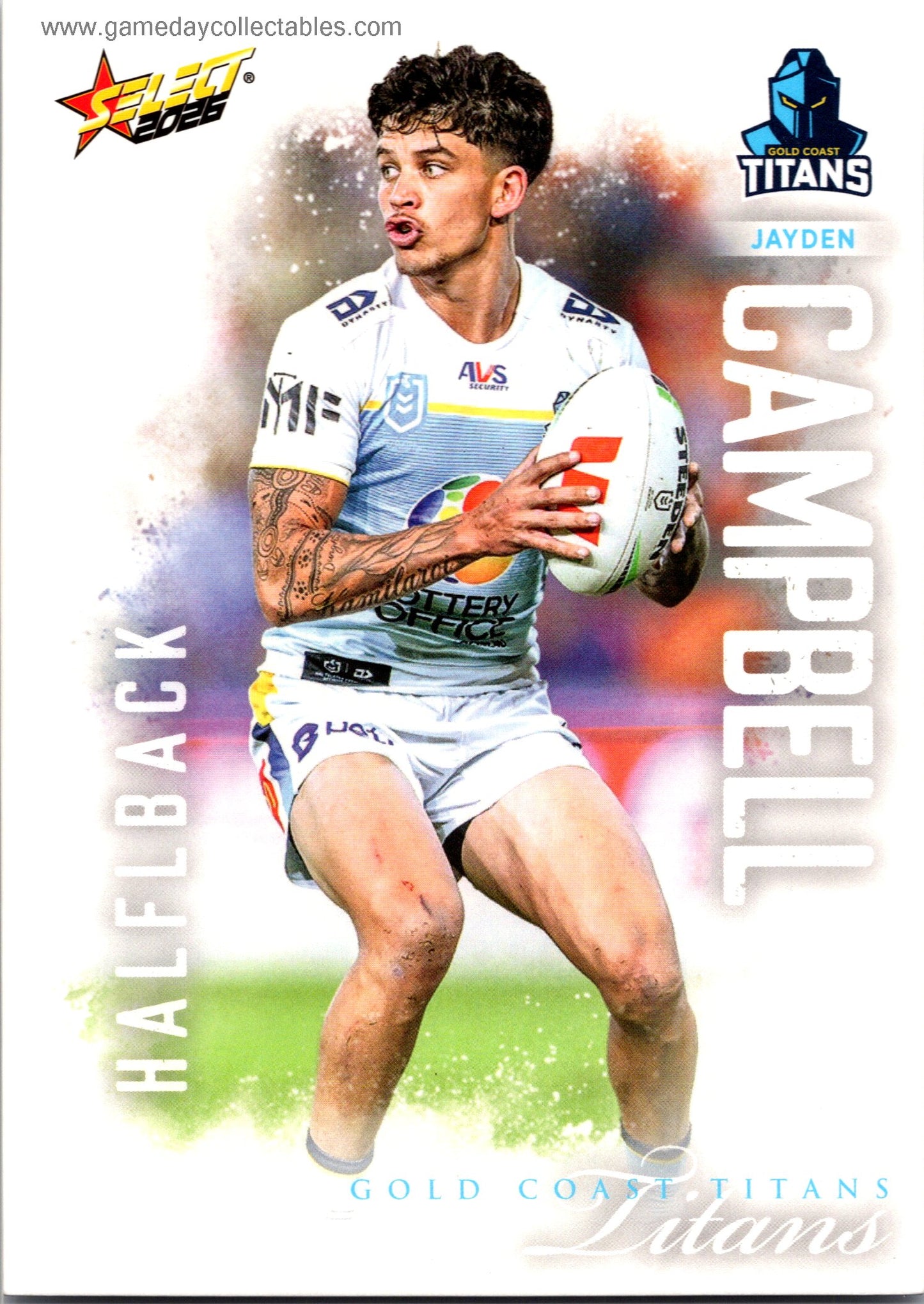 2026 NRL League Heroes Common - 068 Jayden Campbell - Gold Coast Titans