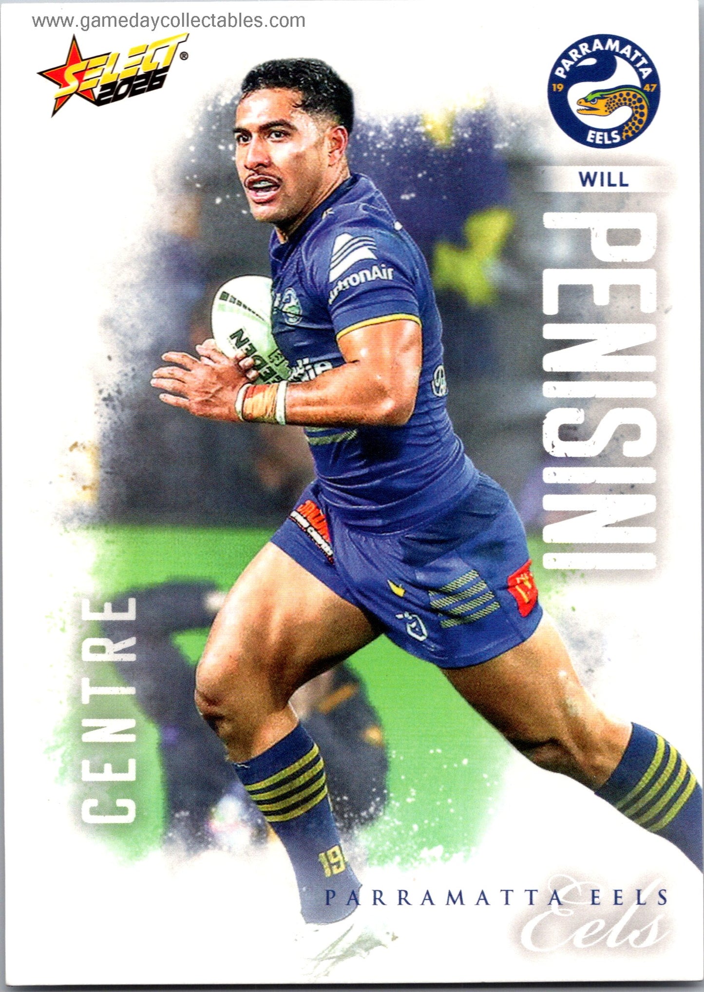 2026 NRL League Heroes Common - 139 Will Penisini - Parramatta Eels