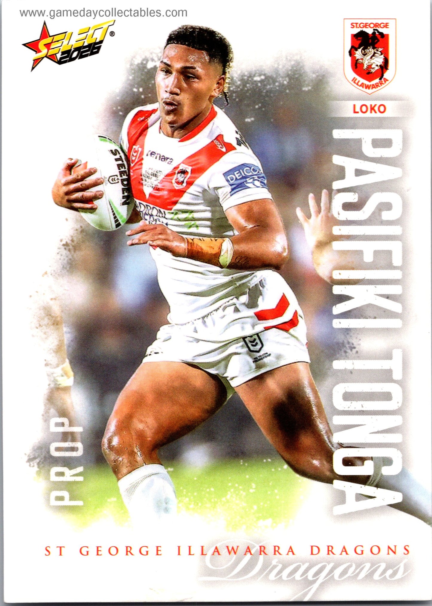 2026 NRL League Heroes Common - 180 Loko Pasifiki Tonga - St George Illawarra Dragons