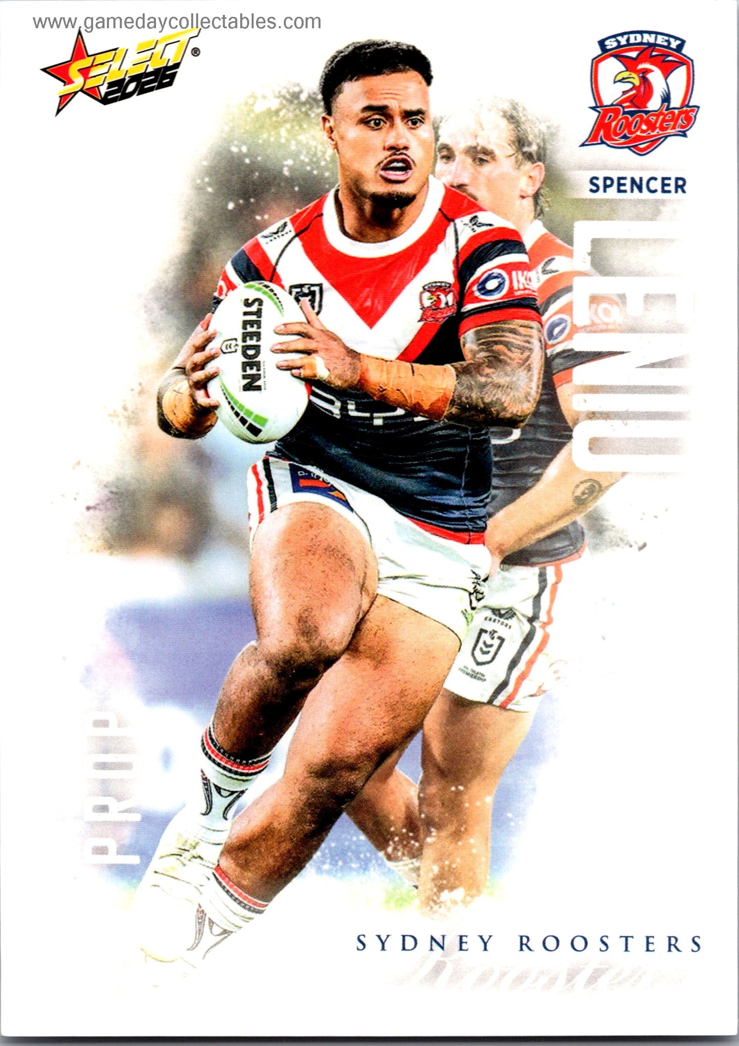 2026 NRL League Heroes Common - 186 Spencer Leniu - Sydney Roosters