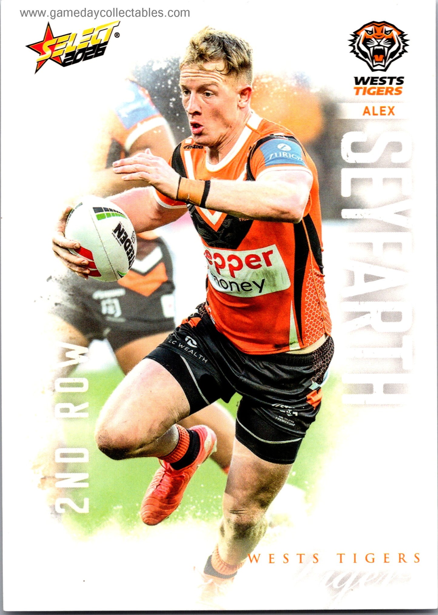 2026 NRL League Heroes Common - 219 Alex Seyfarth- Wests Tigers