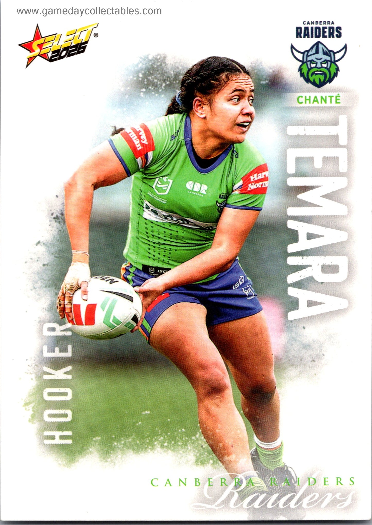 2026 NRL League Heroes Common - 228 Chante Temara - Canberra Raiders