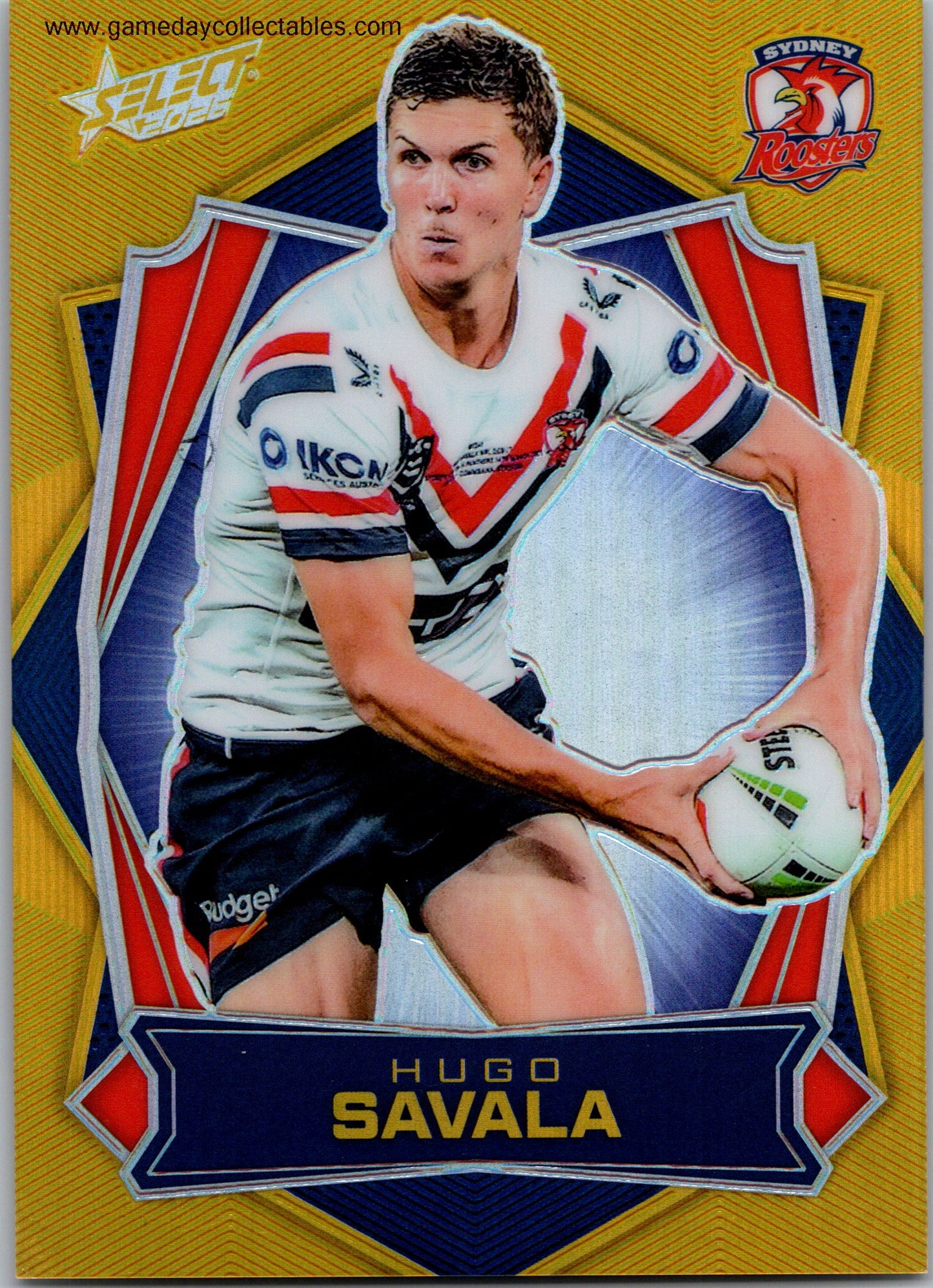 2026 NRL League Heroes Luminous Gold Back - L173 Hugo Savala - Sydney Roosters
