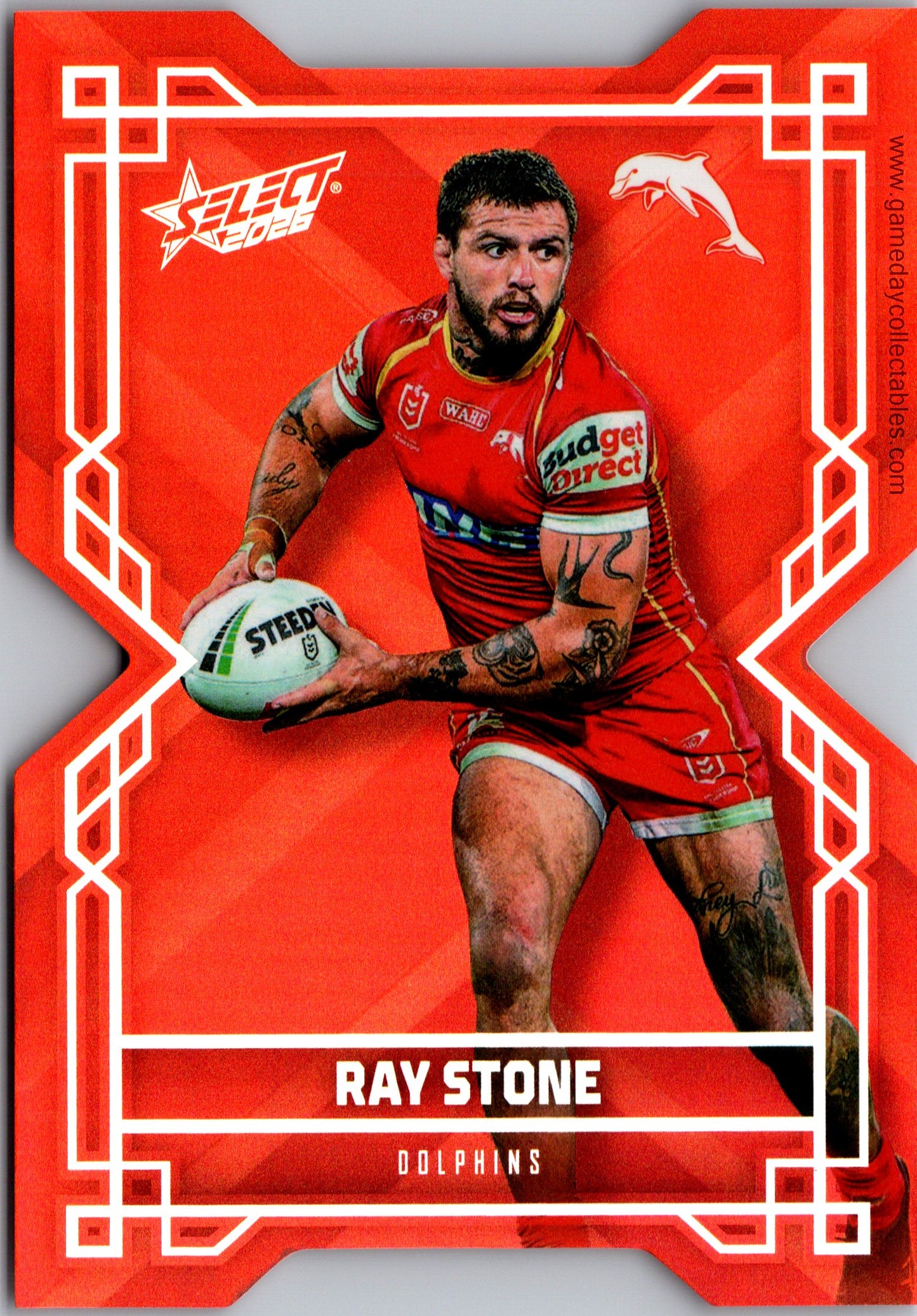 2026 NRL League Heroes Colour Diecut - CD64 Ray Stone - Dolphins
