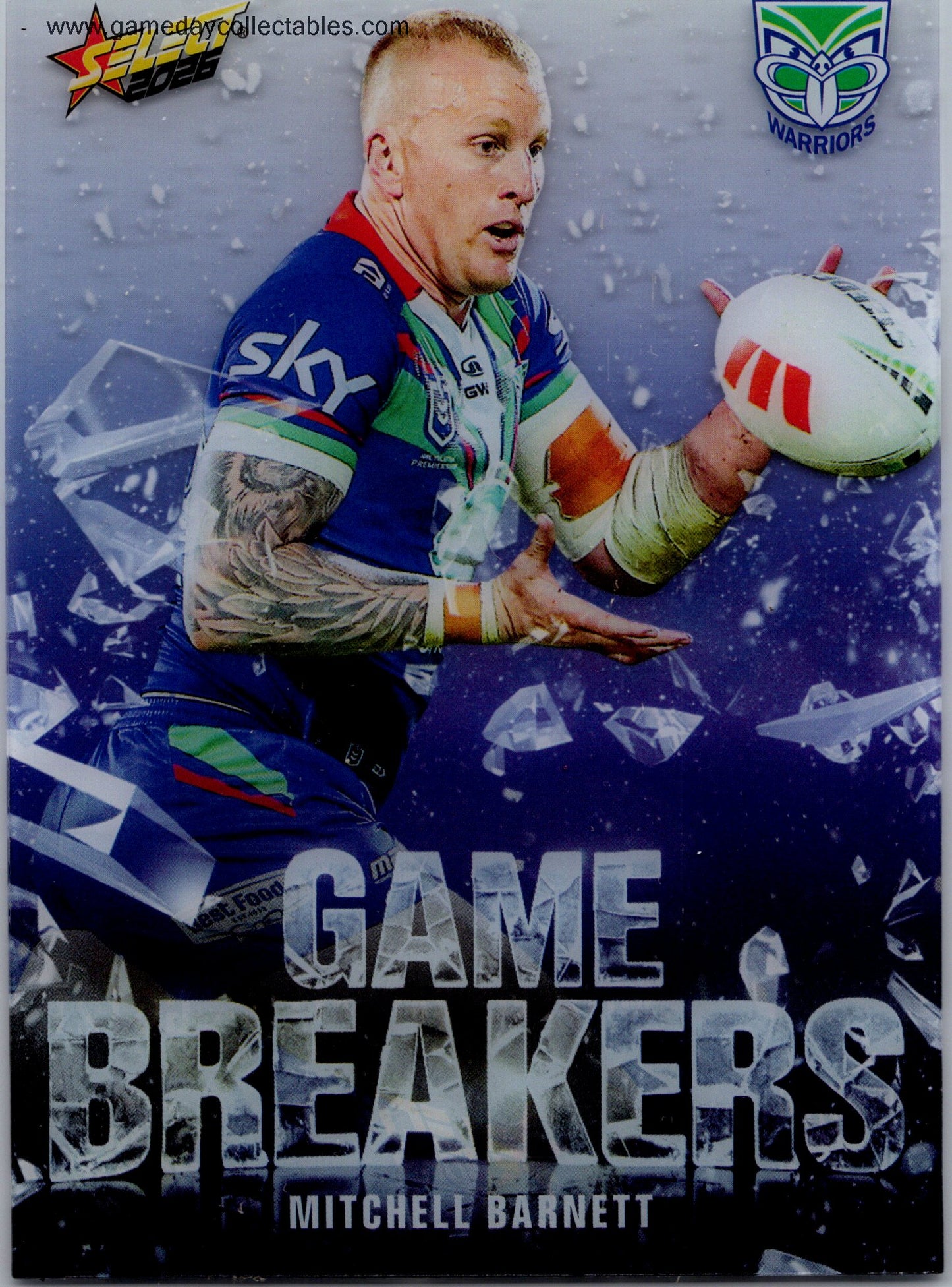 2026 NRL League Heroes Game Breakers - GB121 Mitchell Barnett - Warriors
