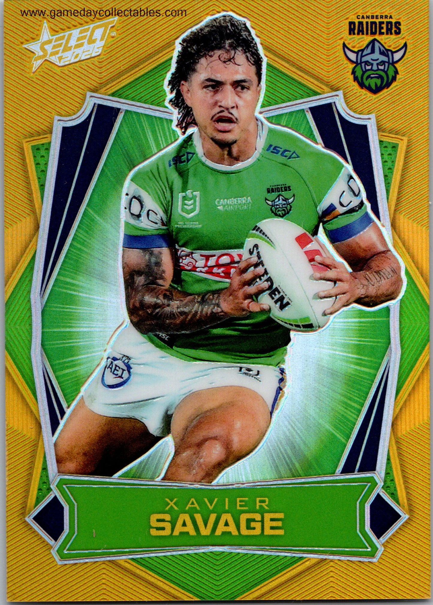 2026 NRL League Heroes Luminous - L016 Xavier Savage - Canberra Raiders