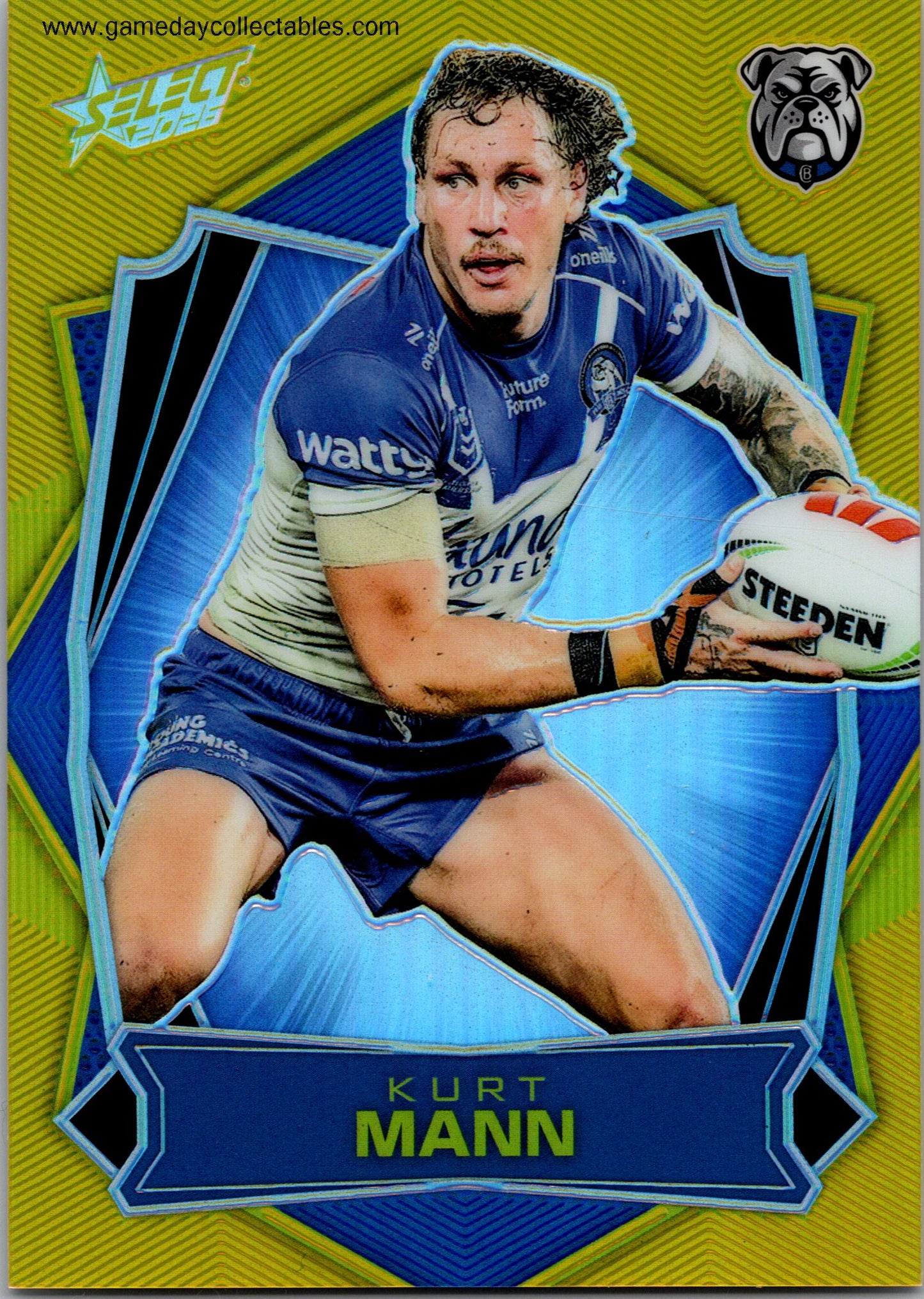 2026 NRL League Heroes Luminous - L032 Kurt Mann - Canterbury Bulldogs