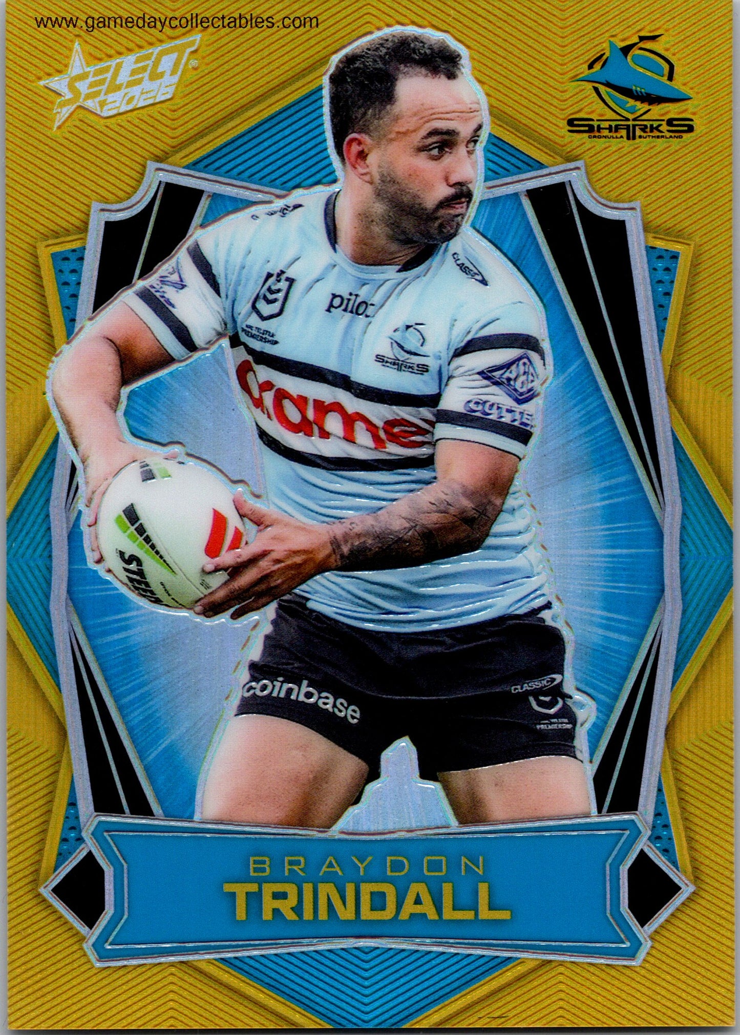 2026 NRL League Heroes Luminous - L048 Brandon Trindall - Cronulla Sharks
