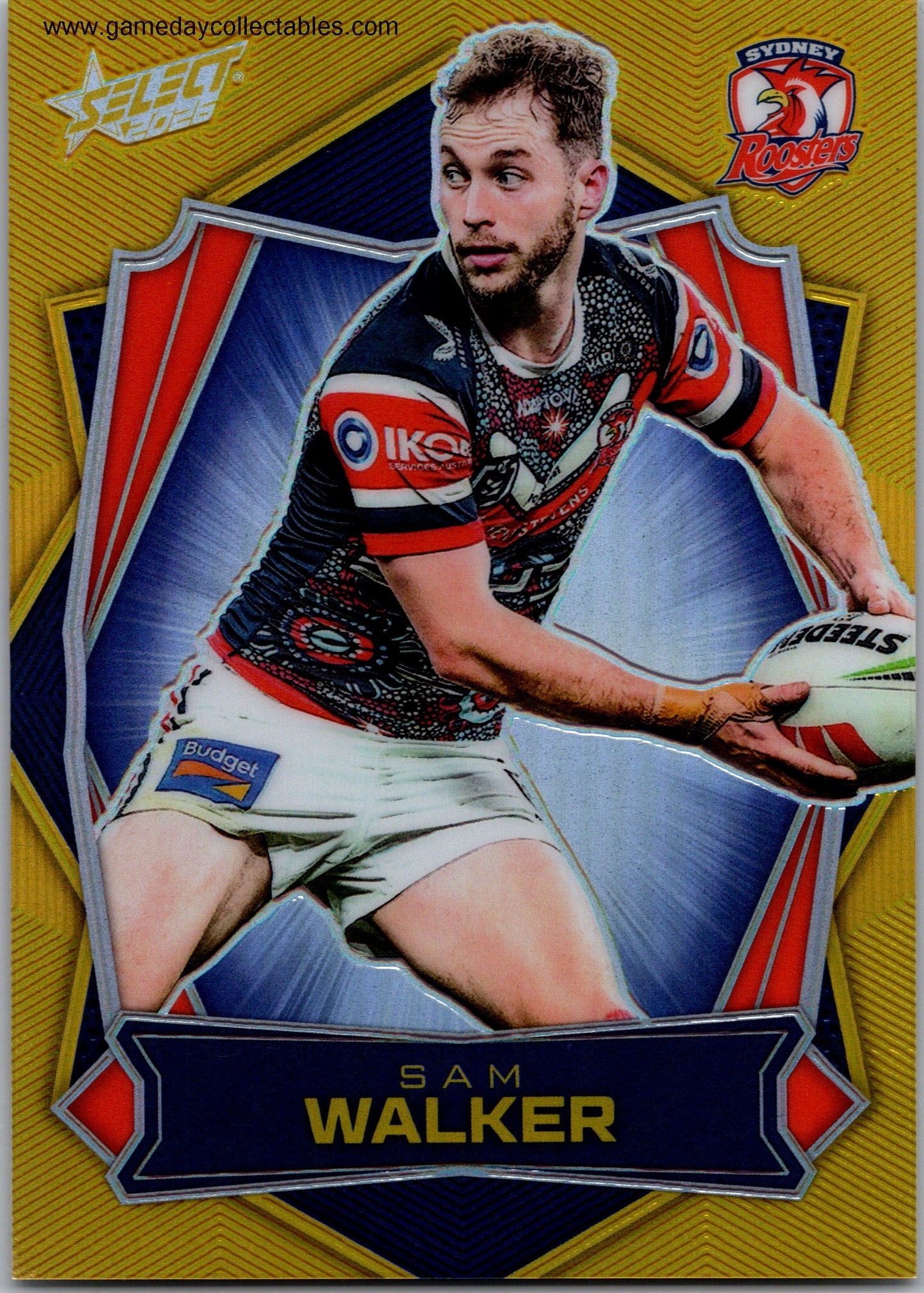 2026 NRL League Heroes Luminous - L178 Sam Walker - Sydney Roosters