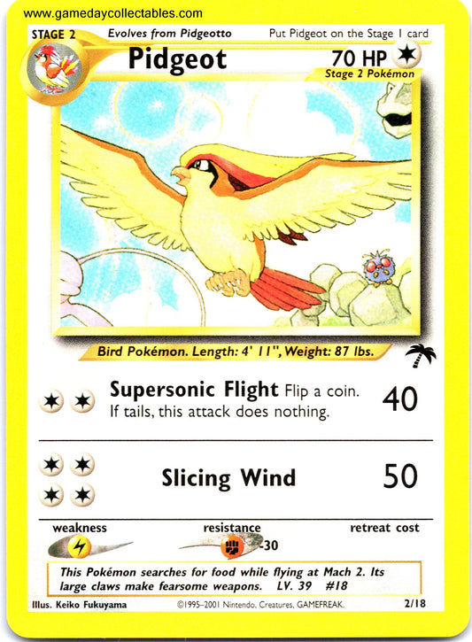 #02 Pidgeot - Southern Islands (Ungraded Near Mint)