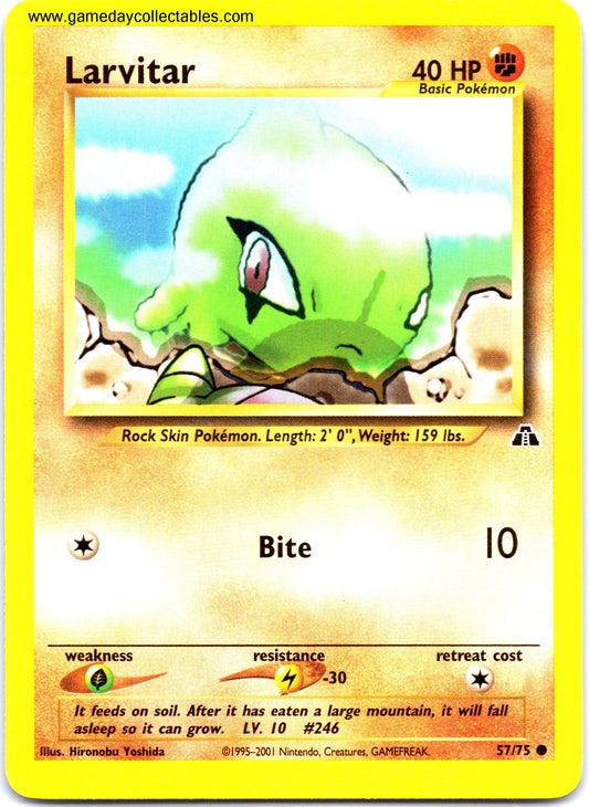 #057 Larvitar - Neo Discovery - Common (Ungraded Near Mint)