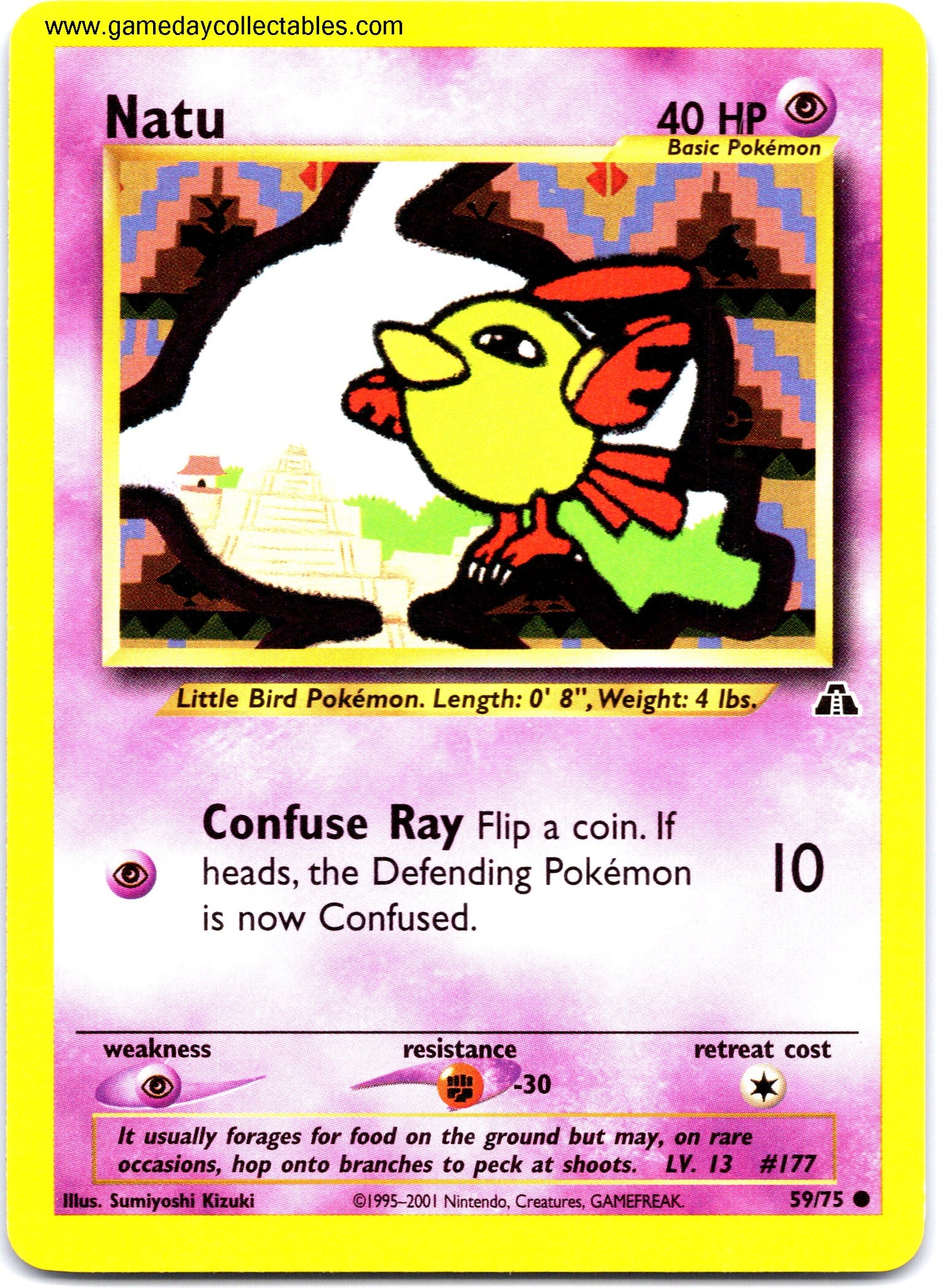 #059 Natu - Neo Discovery - Common (Ungraded Near Mint)