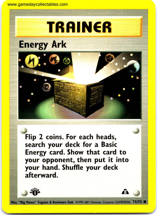 #075 Energy Ark - Neo Discovery - 1st Ed Uncommon (Ungraded Near Mint)
