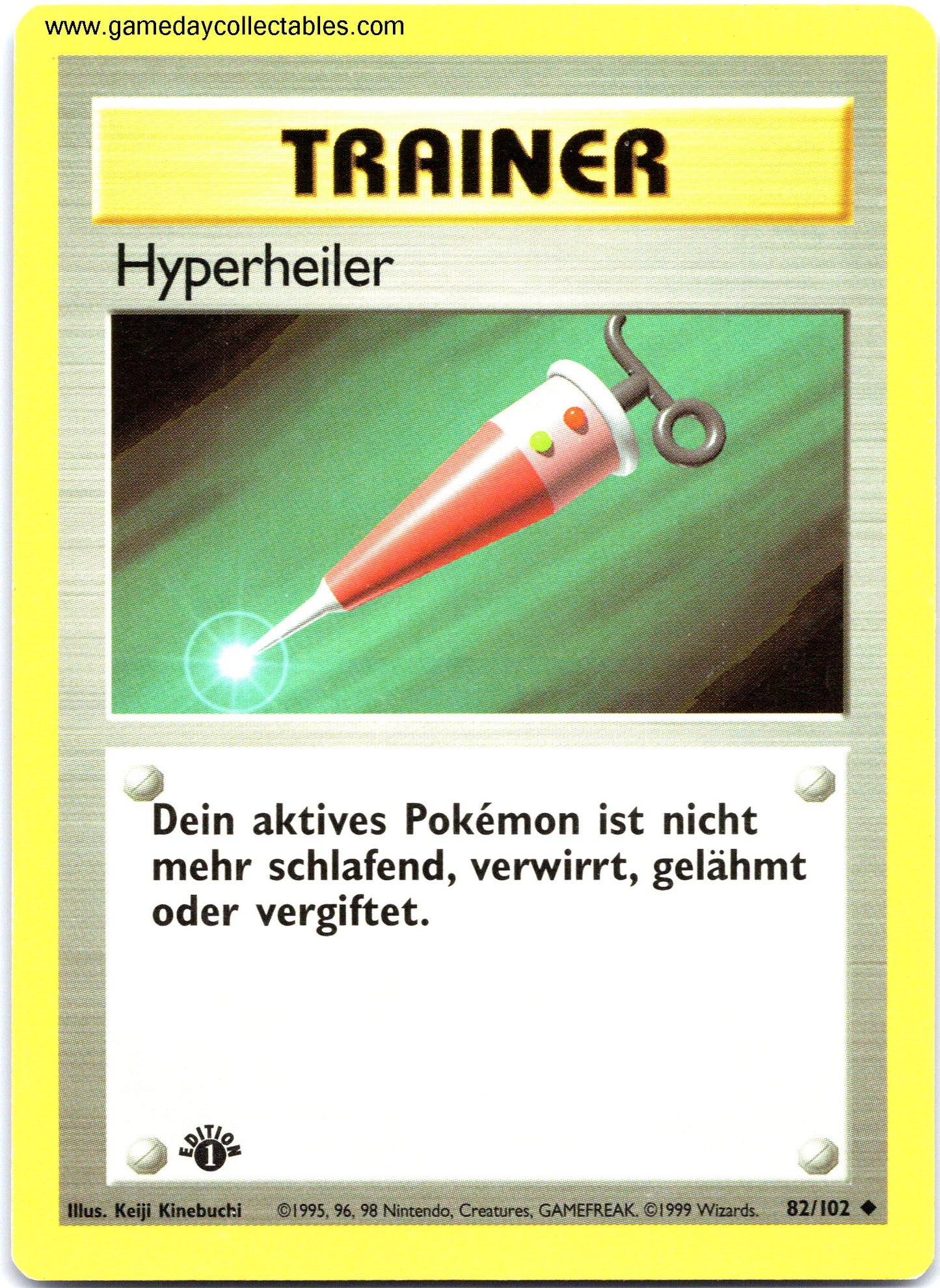 #082/102 Hyperheiler (Full Heal) - Base Set (German) - 1st Ed Uncommon (Ungraded Near Mint)