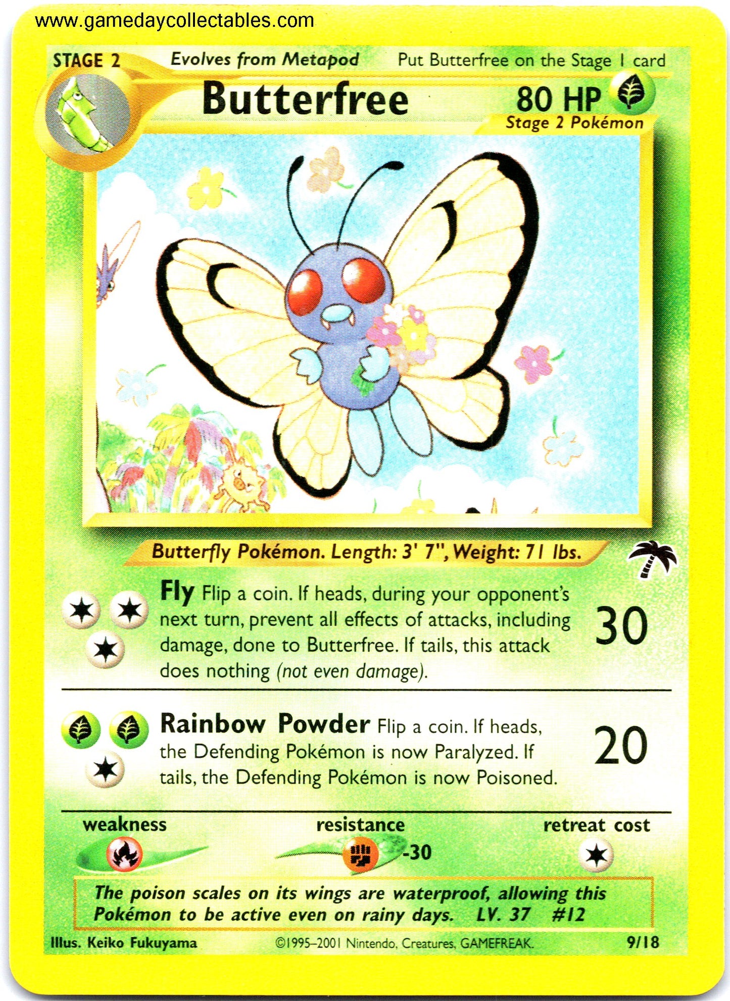 #09 Butterfree - Southern Islands (Ungraded Near Mint)
