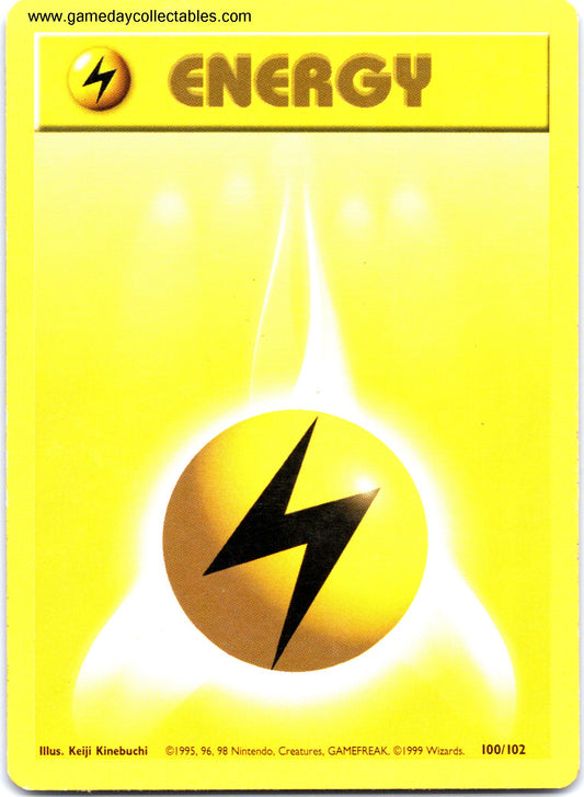 #100 Lightning Energy - Base Set - Common (Ungraded Near Mint)