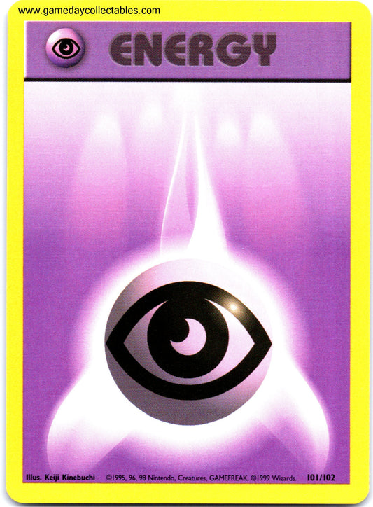 #101 Psychic Energy - Base Set - Common (Ungraded Near Mint)