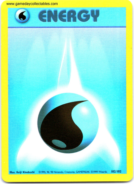 #102 Water Energy - Base Set - Common (Ungraded Near Mint)