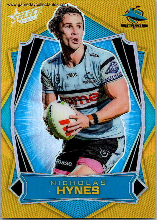 2026 NRL League Heroes Luminous Gold Back - L040 Nicholas Hynes - Cronulla Sharks