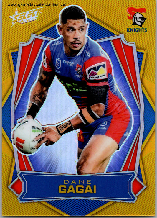 2026 NRL League Heroes Luminous Gold Back - L101 Dane Gagai - Newcastle Knights