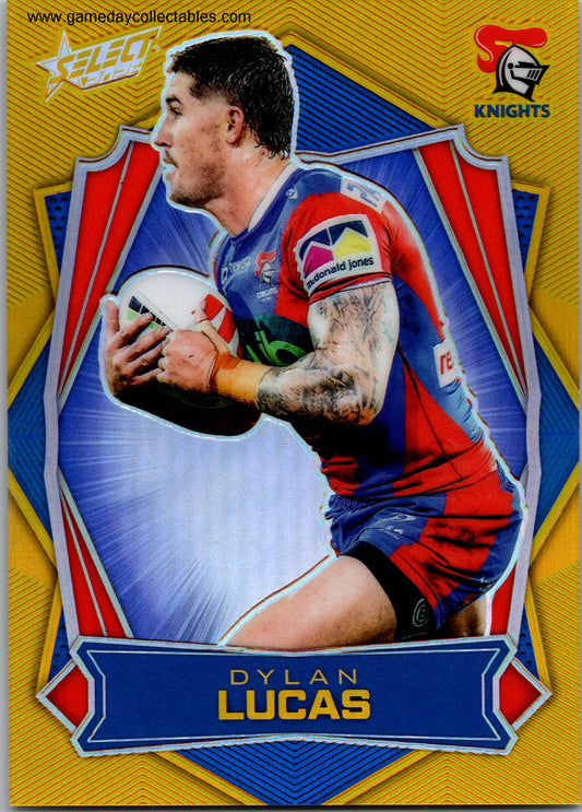 2026 NRL League Heroes Luminous Gold Back - L102 Dylan Lucas - Newcastle Knights