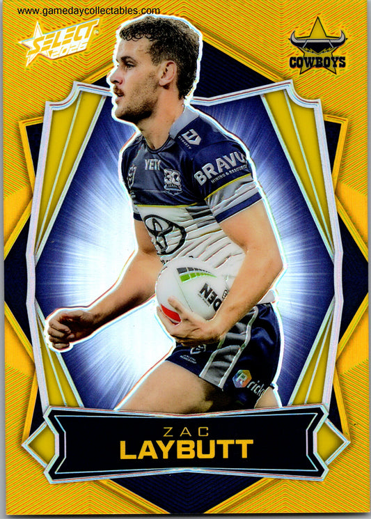 2026 NRL League Heroes Luminous Gold Back - L115 Zac Laybutt - North Queensland Cowboys