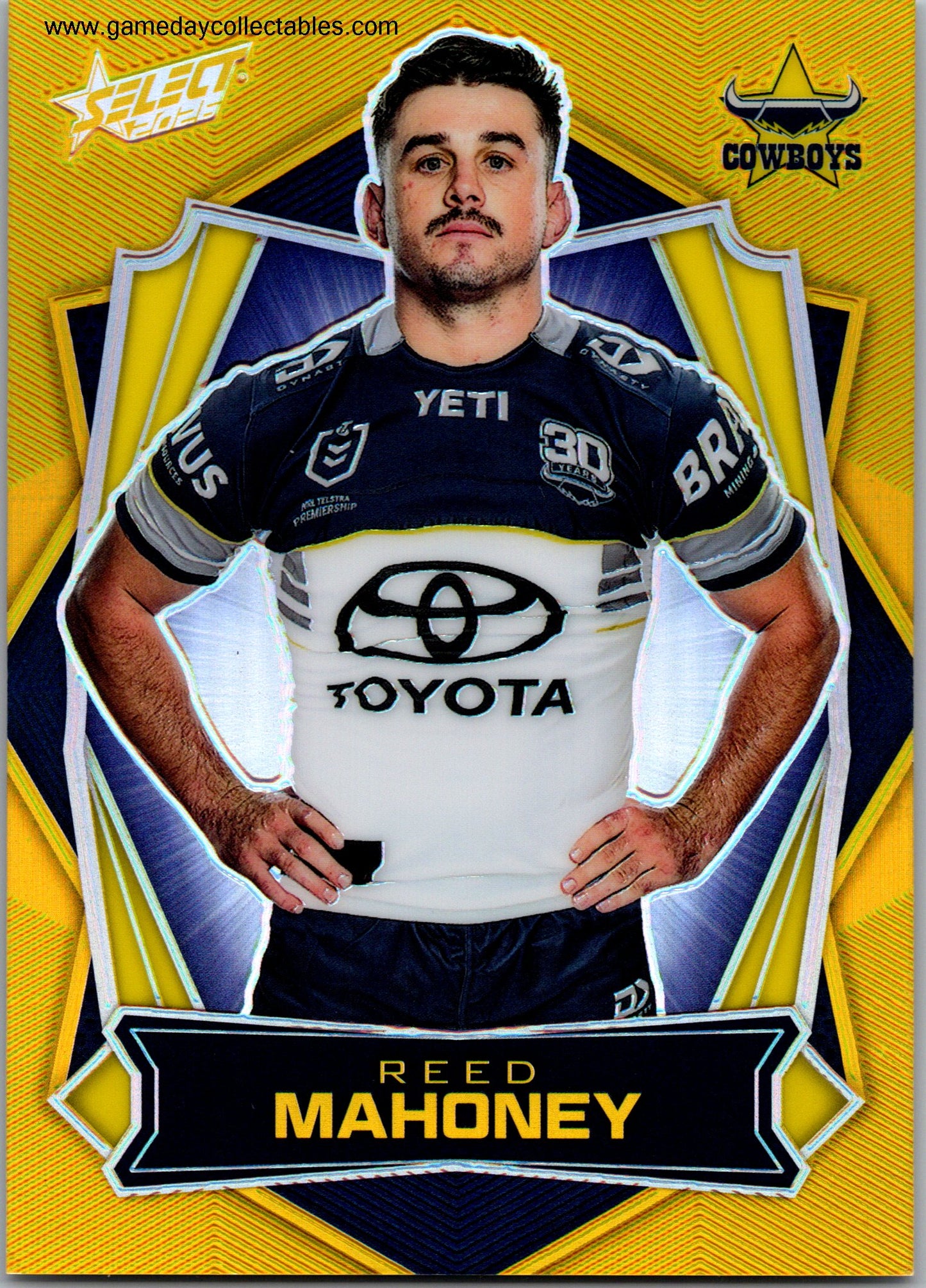 2026 NRL League Heroes Luminous Gold Back - L116 Reed Mahoney - North Queensland Cowboys