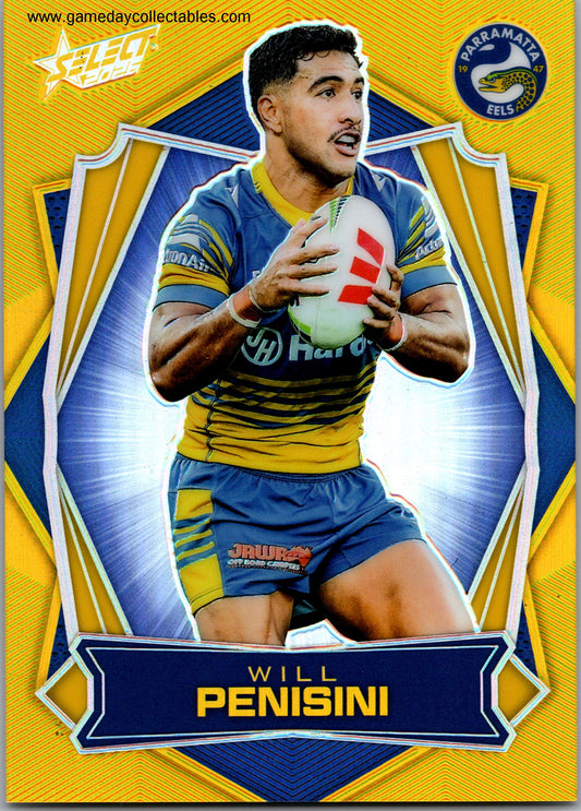 2026 NRL League Heroes Luminous Gold Back - L128 Will Penisini - Parramatta Eels
