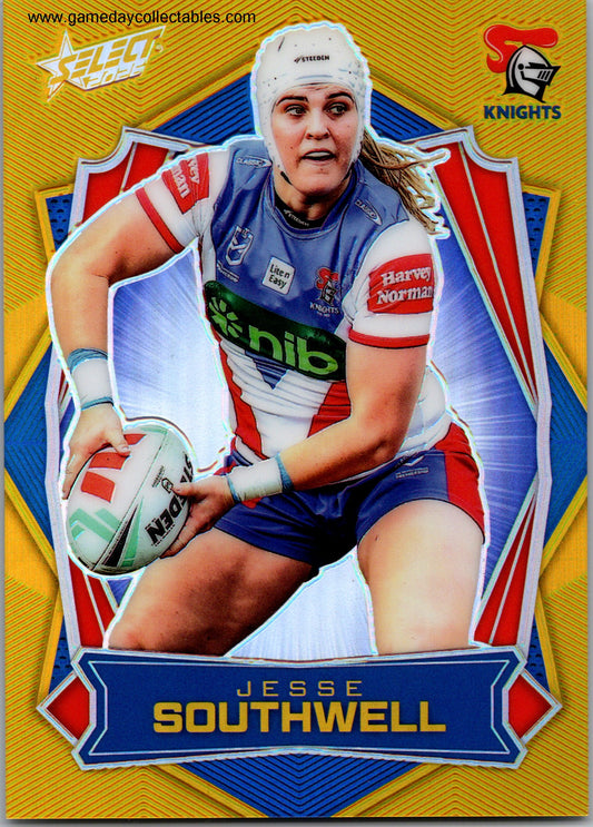 2026 NRL League Heroes Luminous Gold Back - L216 Jesse Southwell - Newcastle Knights