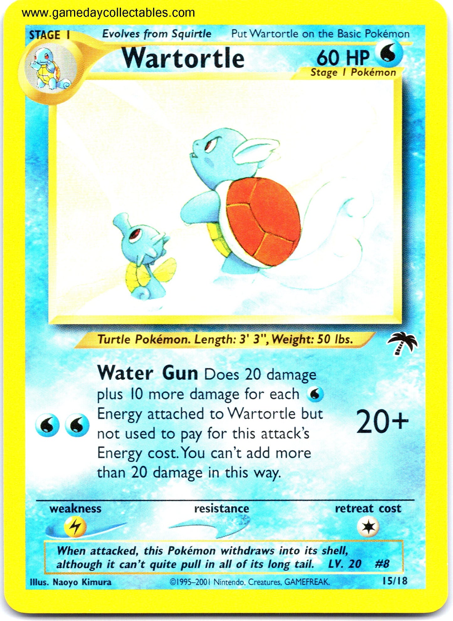 #15 Wartortle - Southern Islands (Ungraded Near Mint)