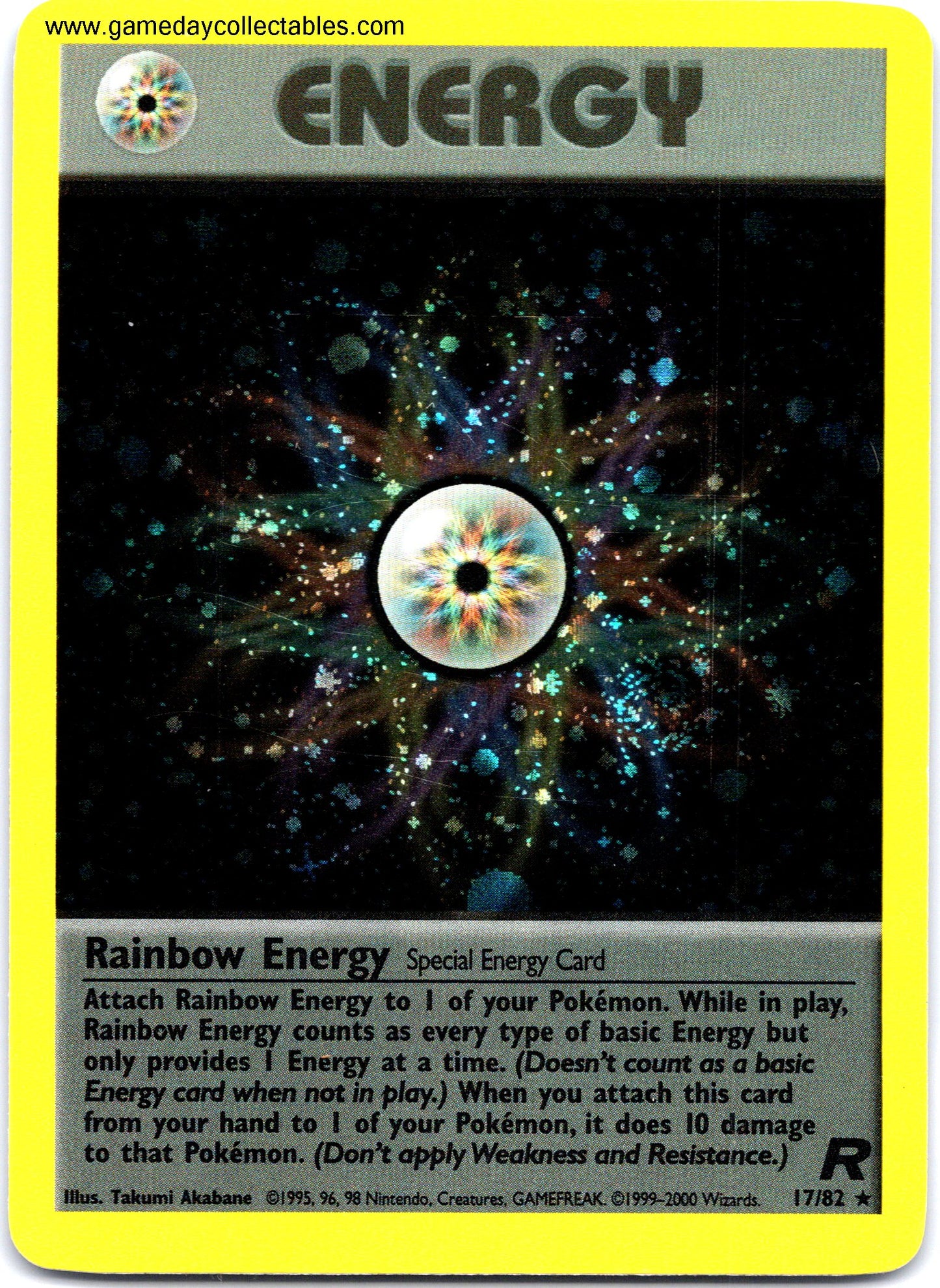 #17 Rainbow Energy - Team Rocket - Holo Rare (Ungraded Near Mint)