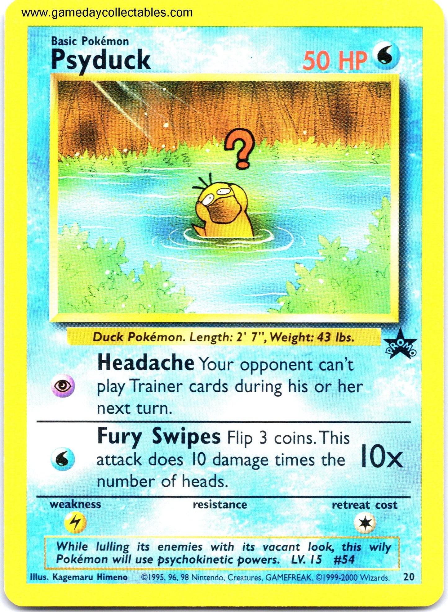 #020 Psyduck - Black Star Promo